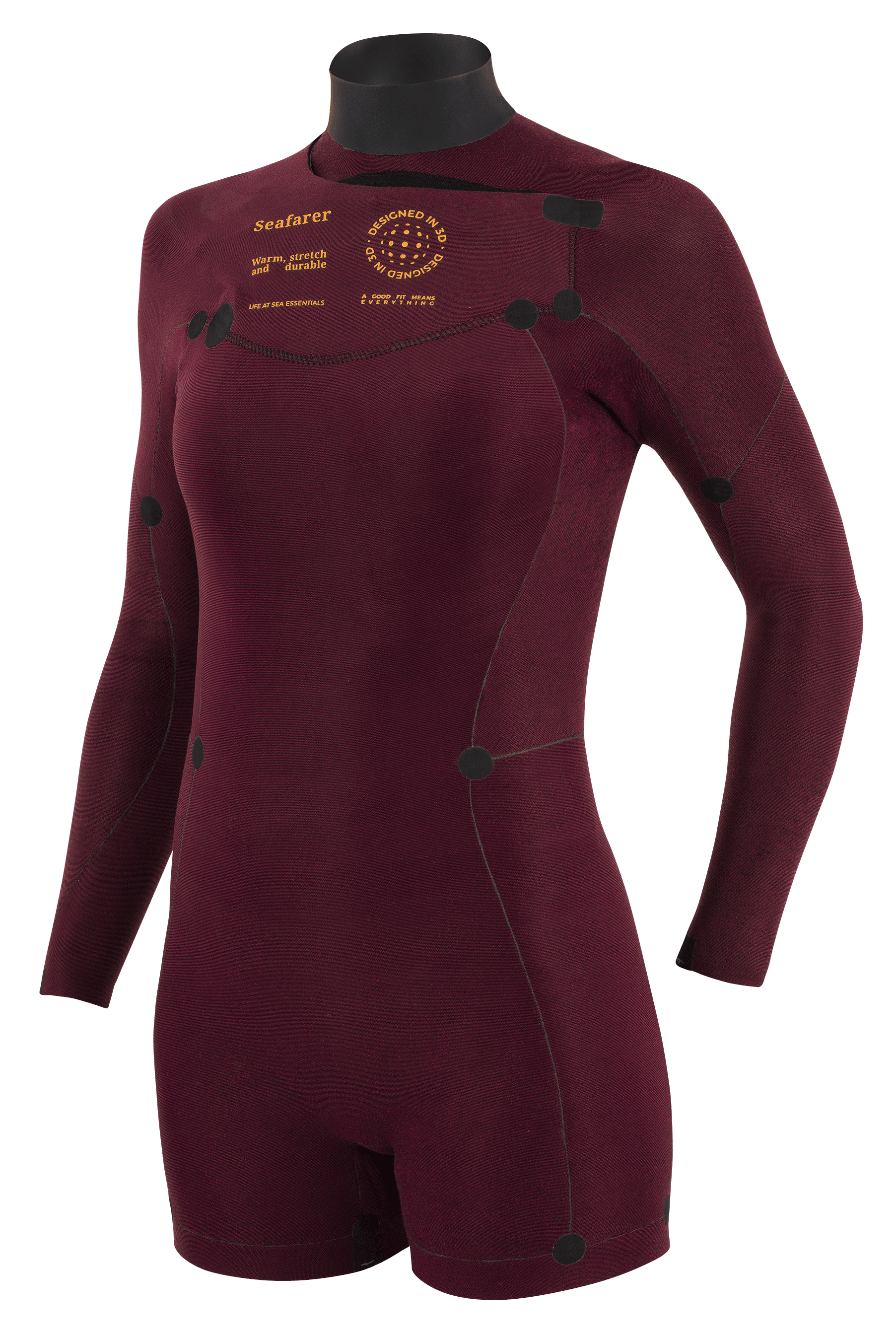 WOMEN SEAFARER HYBRID - FZ 3.2mm (long sleeves - short legs)